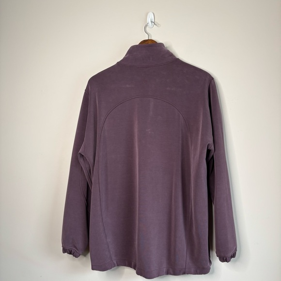 Lululemon Softstreme Half-Zip *Long Sequoia Purple Large - Picture 2 of 10